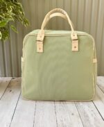 ساک کوله ای تدی چرم خرس گلدوزی سبز - Image 2