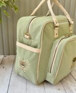 ساک کوله ای تدی چرم خرس گلدوزی سبز - Image 3