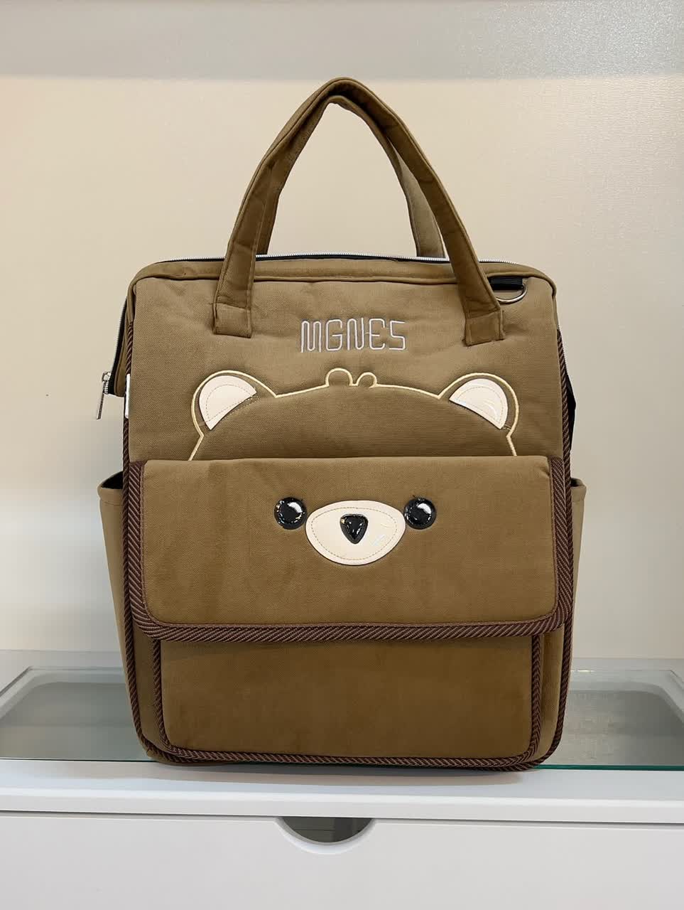 photo_۲۰۲۵-۱۰-۱۰_۱۲-۵۰-۲۱ ساک کوله ای خرسی مگنس قهوه ای - Image 1