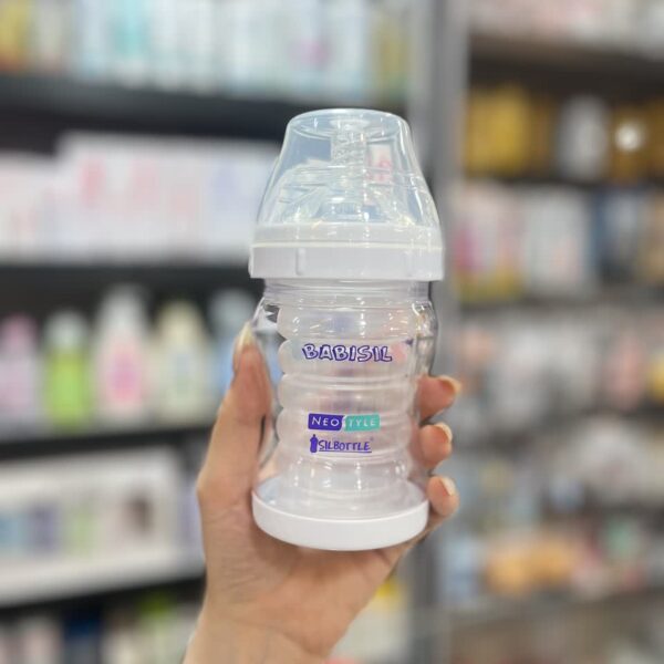 شیشه شیر 170میل BABY SIL سفید